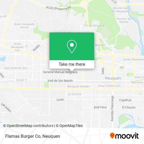 Flamas Burger Co map