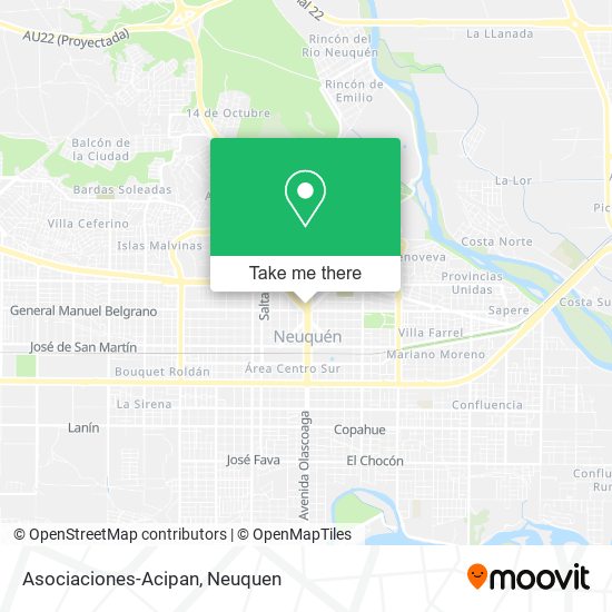 Asociaciones-Acipan map