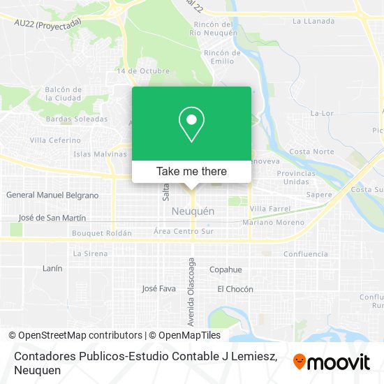 Mapa de Contadores Publicos-Estudio Contable J Lemiesz