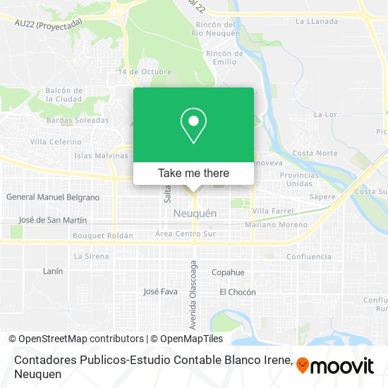 Contadores Publicos-Estudio Contable Blanco Irene map