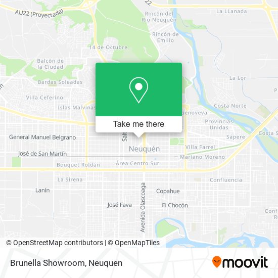 Brunella Showroom map