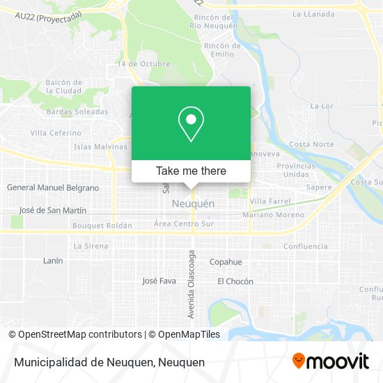 Municipalidad de Neuquen map