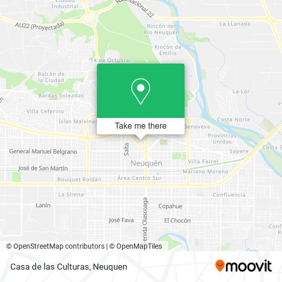 Mapa de Casa de las Culturas