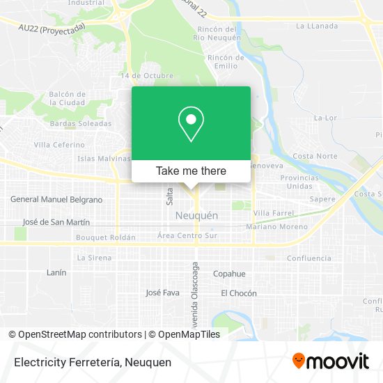 Electricity Ferretería map