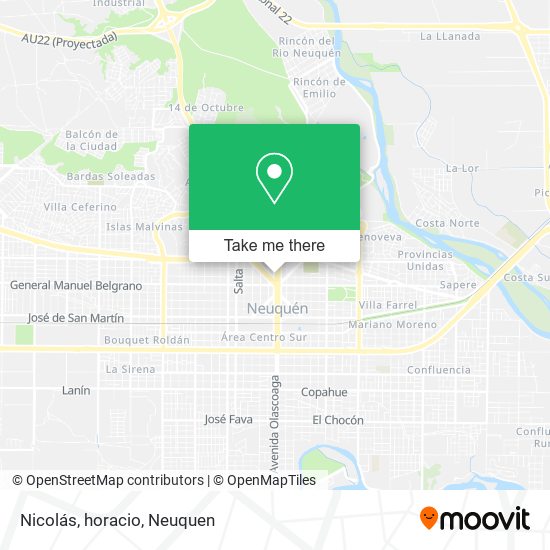 Nicolás, horacio map