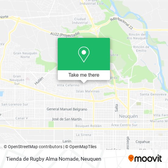 Tienda de Rugby Alma Nomade map