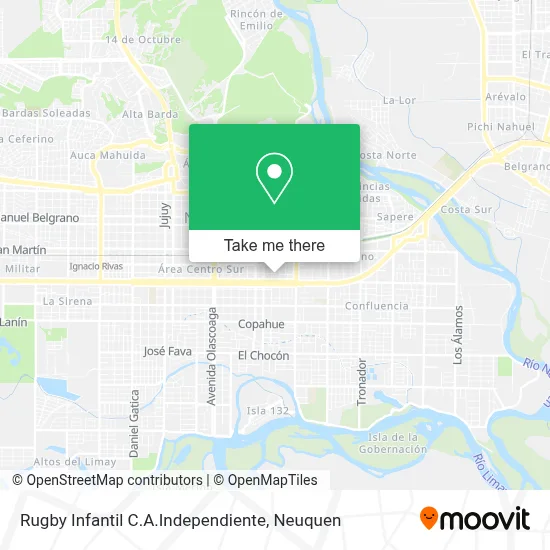 Rugby Infantil C.A.Independiente map