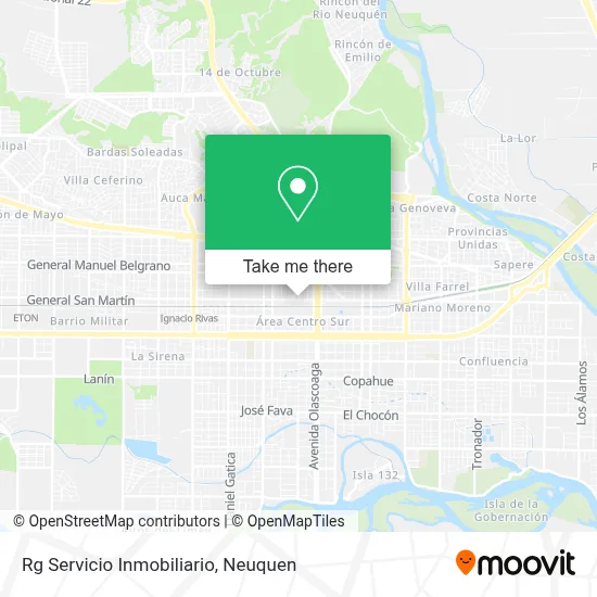 Rg Servicio Inmobiliario map
