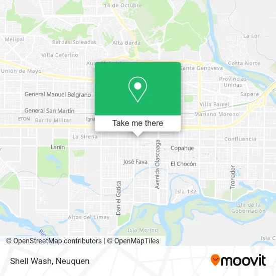 Shell Wash map