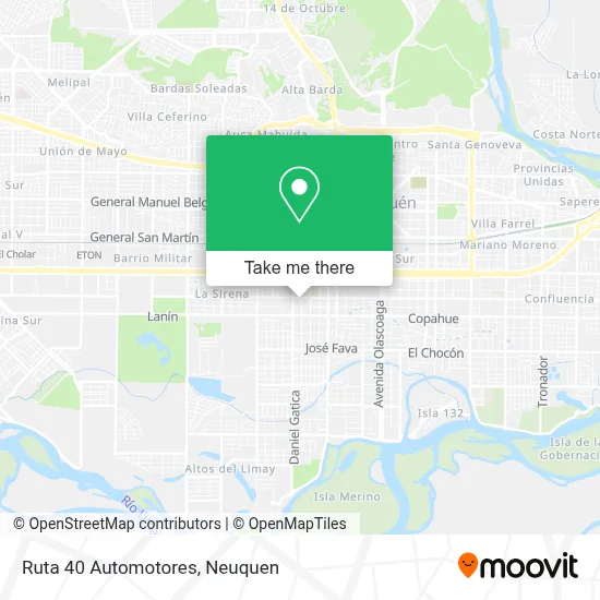 Ruta 40 Automotores map