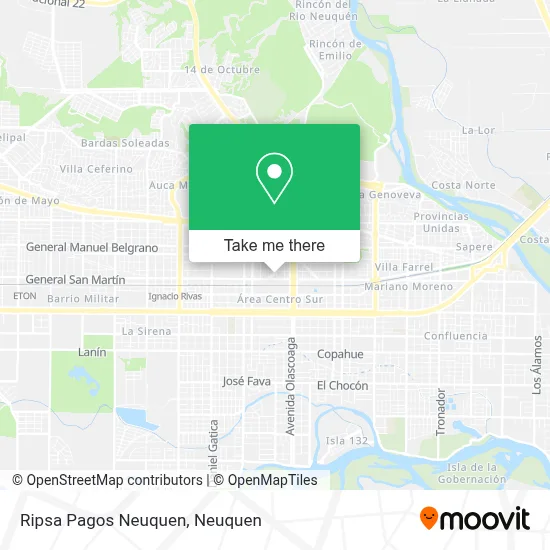 Ripsa Pagos Neuquen map