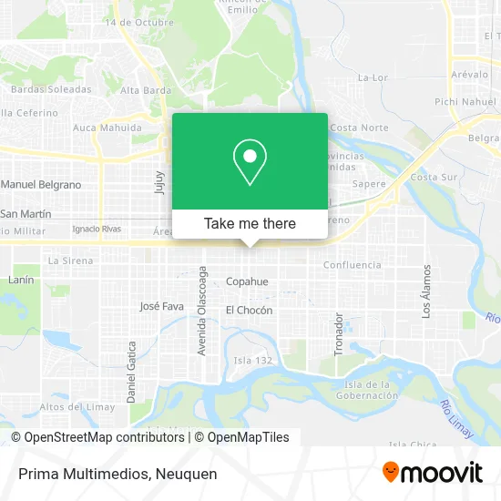 Prima Multimedios map