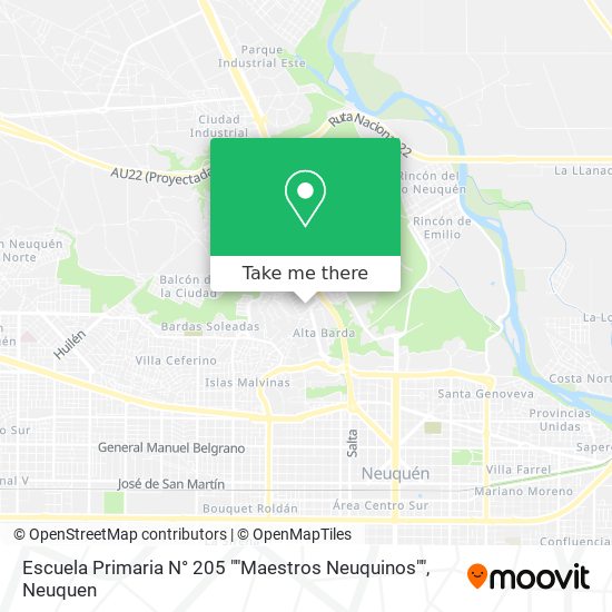Escuela Primaria N° 205 ""Maestros Neuquinos"" map