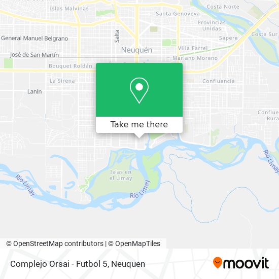 Complejo Orsai - Futbol 5 map