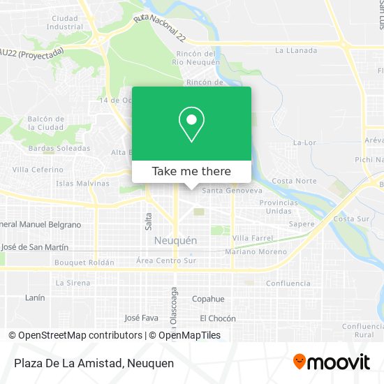 Mapa de Plaza De La Amistad