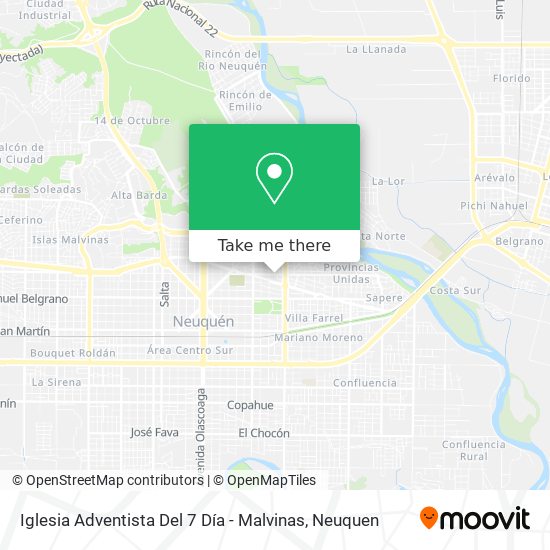 Iglesia Adventista Del 7 Día - Malvinas map