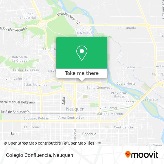 Mapa de Colegio Confluencia