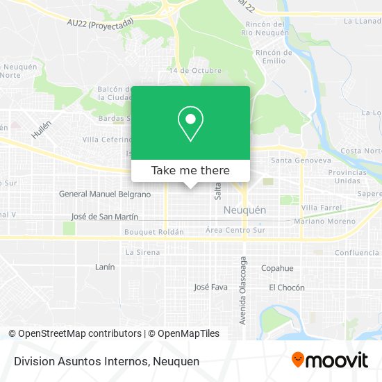Division Asuntos Internos map