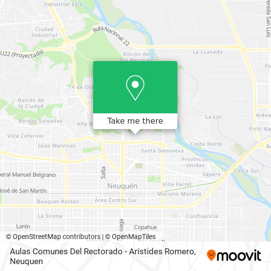 Mapa de Aulas Comunes Del Rectorado - Arístides Romero