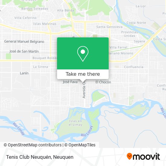 Mapa de Tenis Club Neuquén
