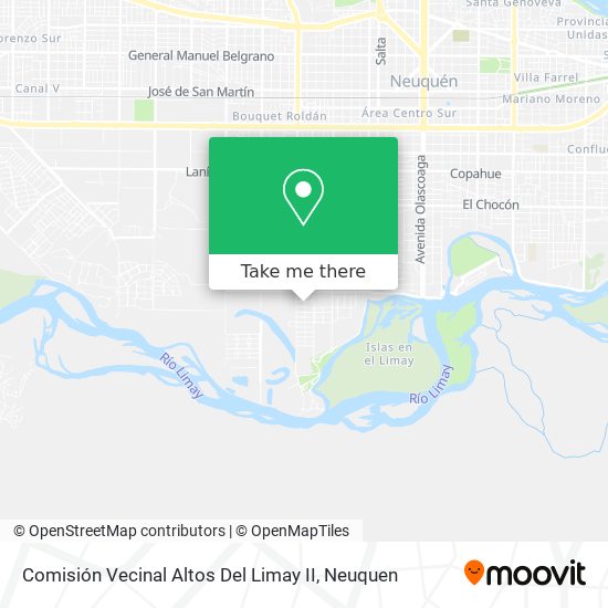 Comisión Vecinal Altos Del Limay II map