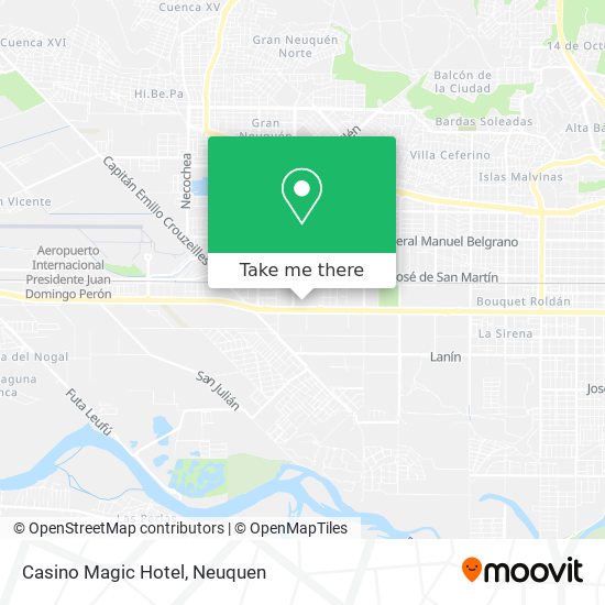 Casino Magic Hotel map