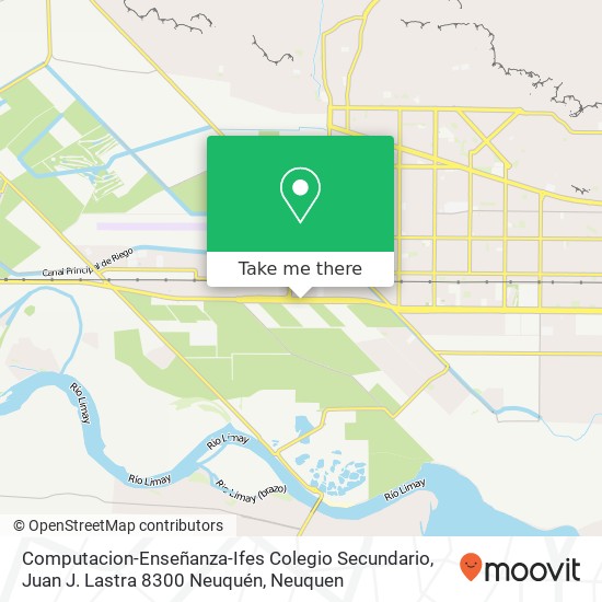 Computacion-Enseñanza-Ifes Colegio Secundario, Juan J. Lastra 8300 Neuquén map