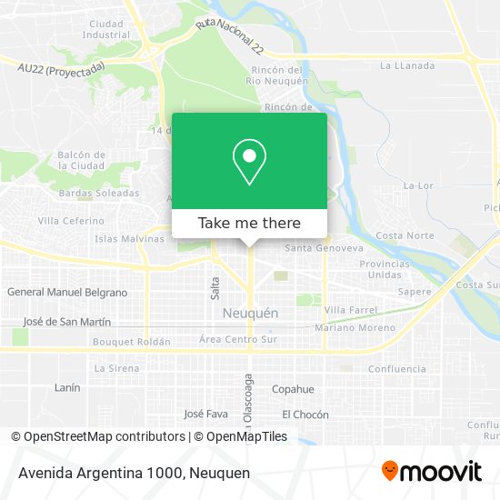 Avenida Argentina 1000 map