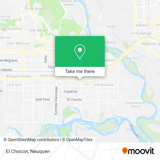 Mapa de El Chocon