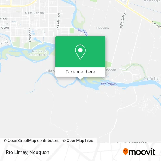 Río Limay map