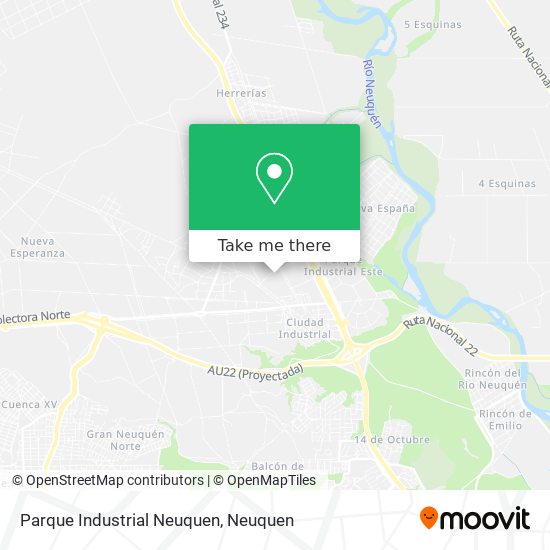 Mapa de Parque Industrial Neuquen