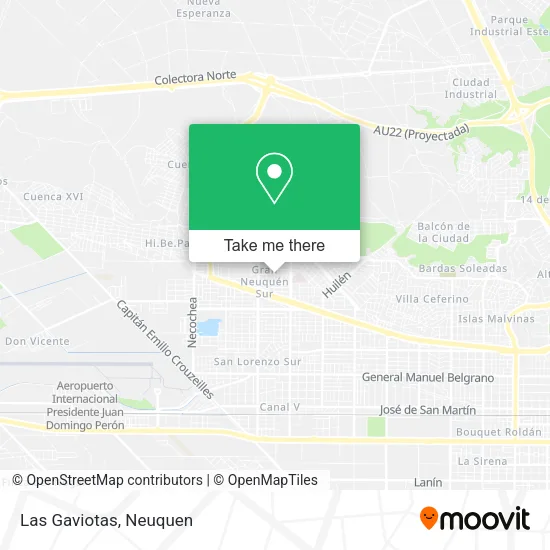 Las Gaviotas map