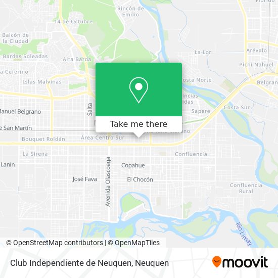 Club Independiente de Neuquen map