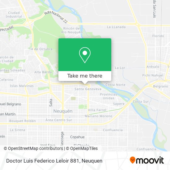 Doctor Luis Federico Leloir 881 map