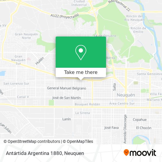 Mapa de Antártida Argentina 1880