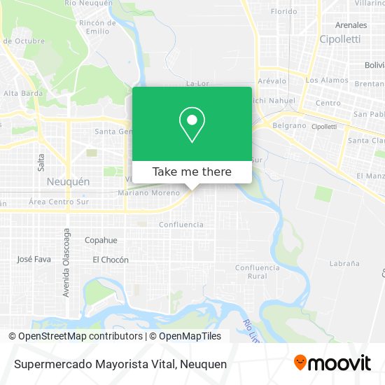 Mapa de Supermercado Mayorista Vital