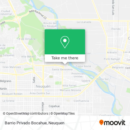 Mapa de Barrio Privado Bocahue