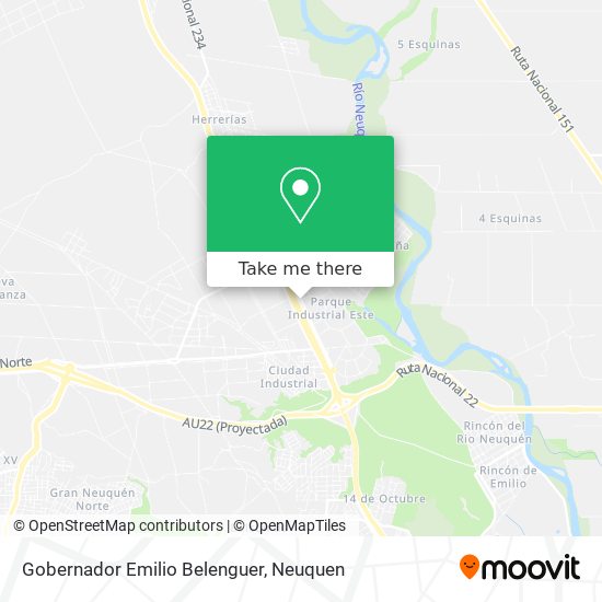 Mapa de Gobernador Emilio Belenguer