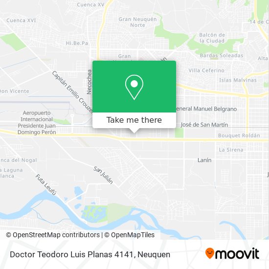 Doctor Teodoro Luis Planas 4141 map