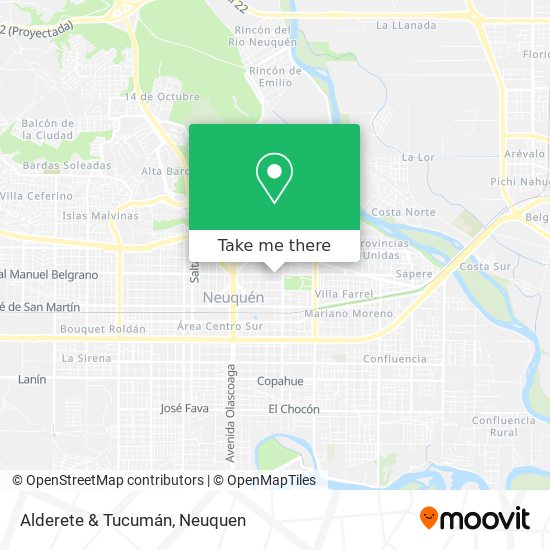 Mapa de Alderete & Tucumán