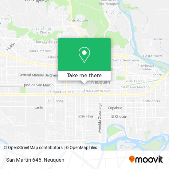 San Martín 645 map