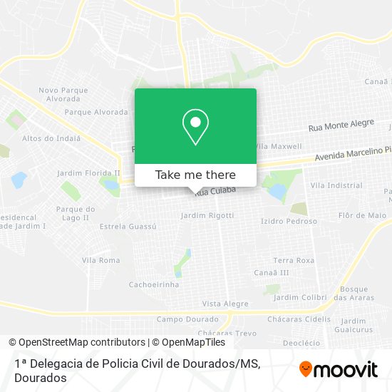 1ª Delegacia de Policia Civil de Dourados / MS map