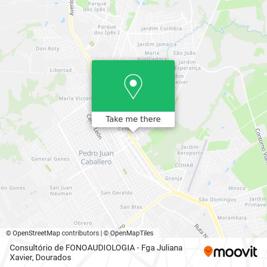 Consultório de FONOAUDIOLOGIA - Fga Juliana Xavier map