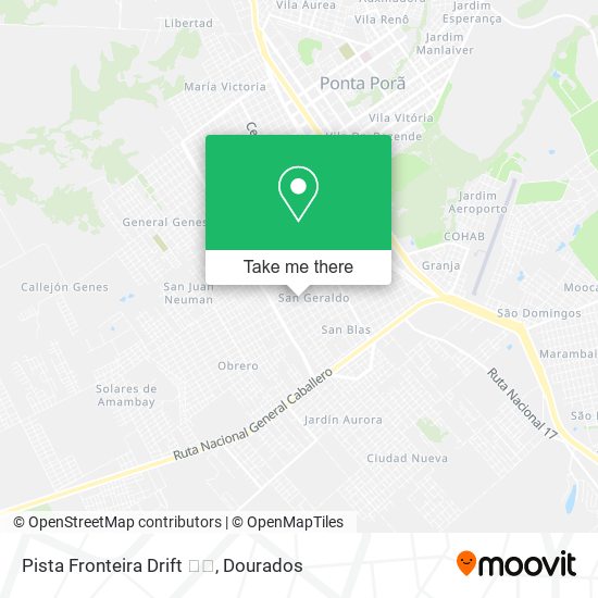 Pista Fronteira Drift 🚘🏁 map