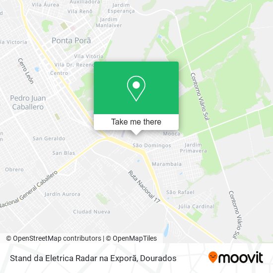 Stand da Eletrica Radar na Exporã map