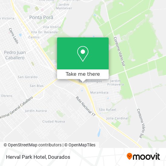 Herval Park Hotel map