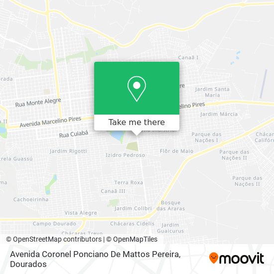 Avenida Coronel Ponciano De Mattos Pereira map