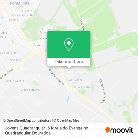 Jovens Quadrangular -6 Igreja do Evangelho Quadrangular map