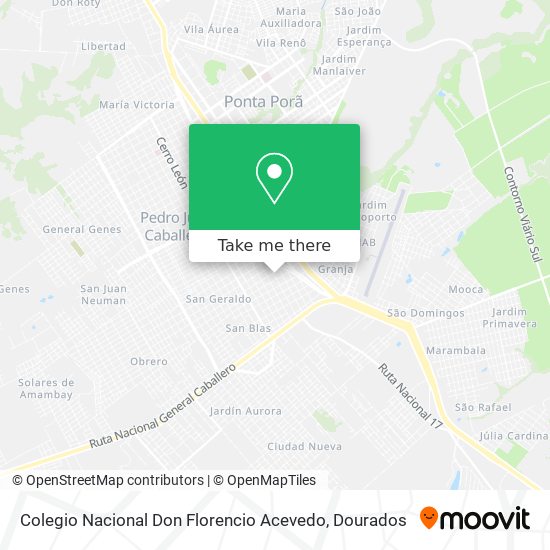 Colegio Nacional Don Florencio Acevedo map