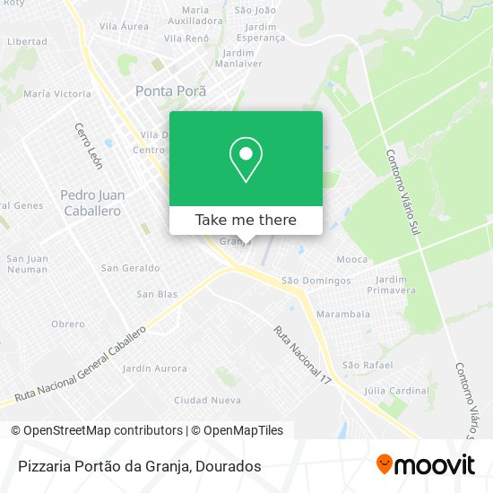 Pizzaria Portão da Granja map
